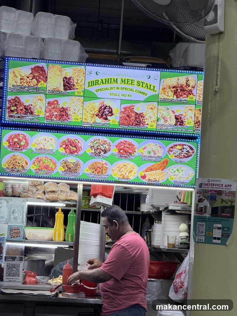 Ibrahim Mee Stall Menu