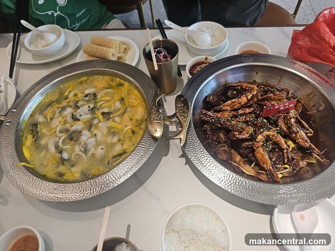 Table with Chinese Food