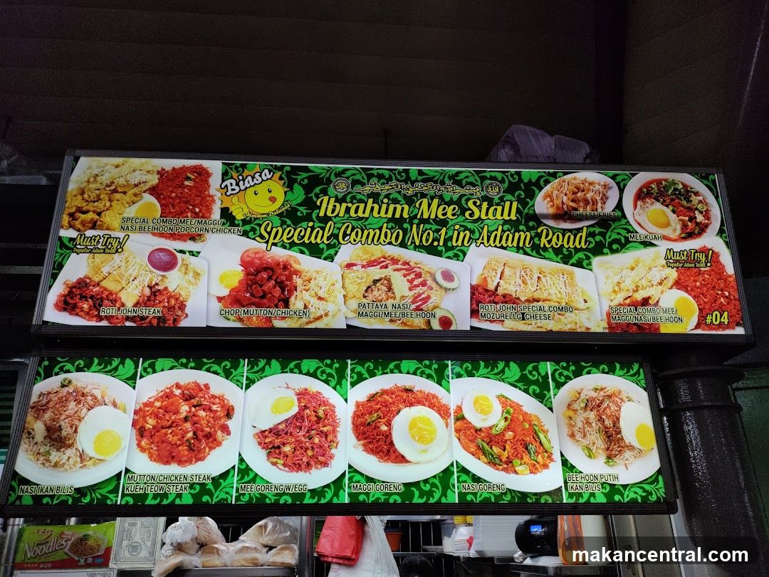Ibrahim Mee Stall Special Combo No.1 in Adam Road