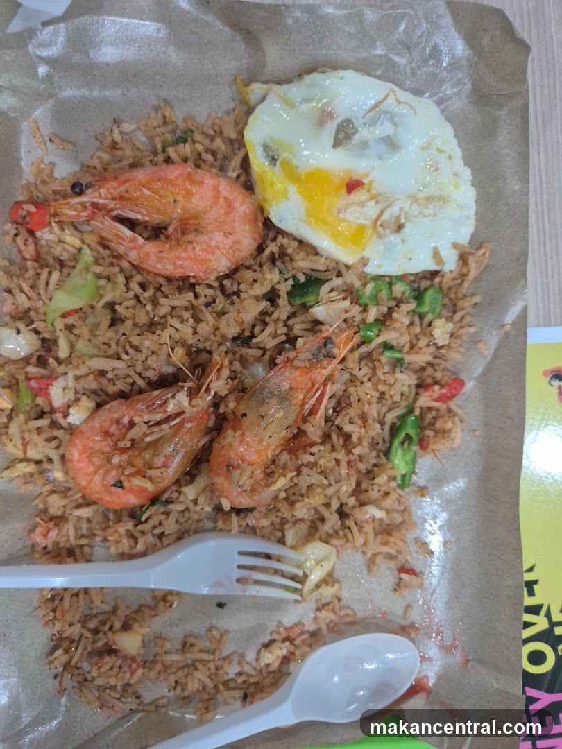 Shrimp Fried Rice with Fried Egg