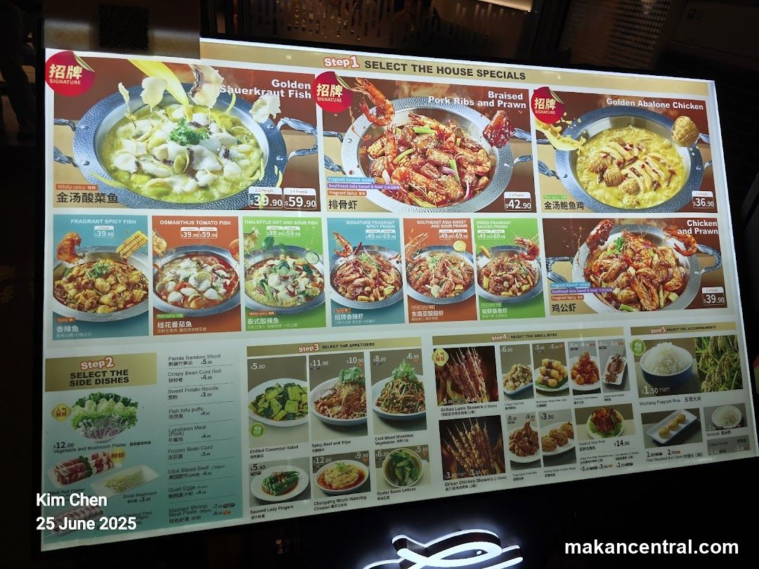 House Specials Menu