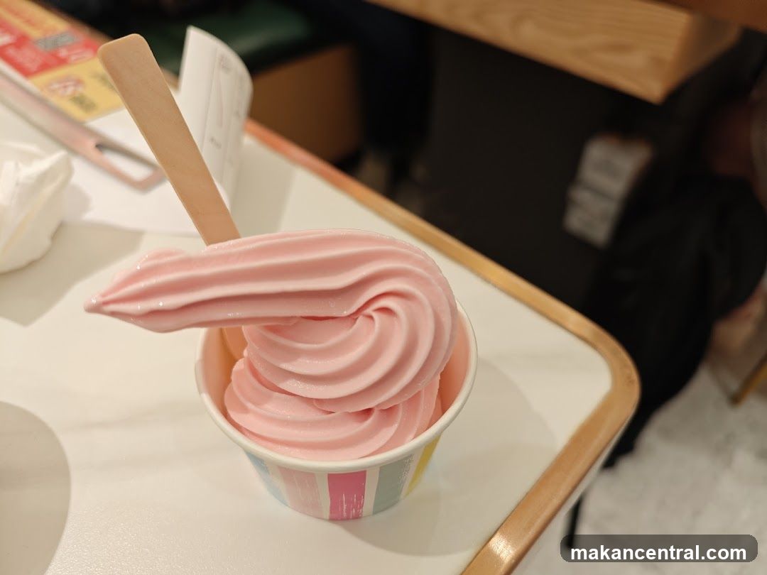 Pink Soft Serve Ice Cream