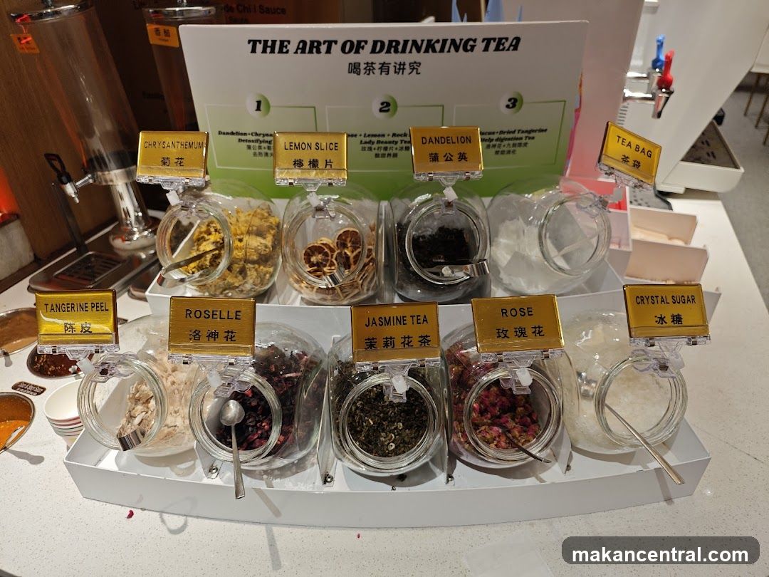 Tea Ingredients Display