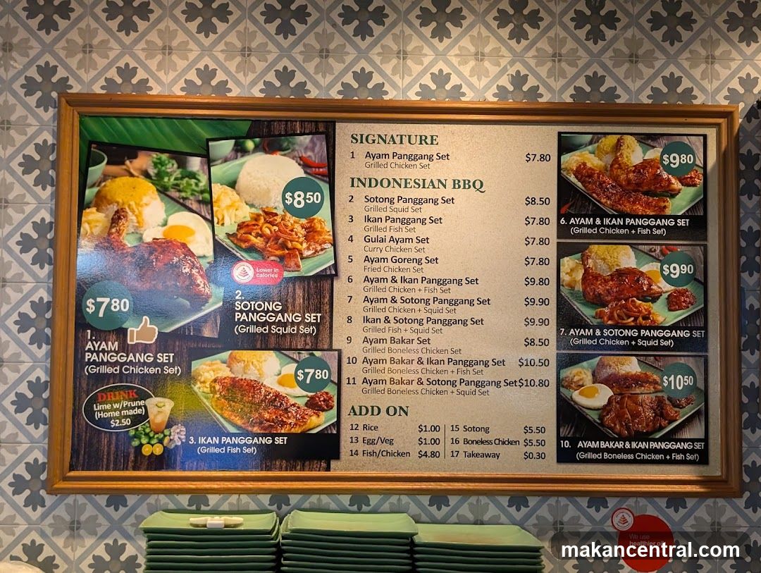 Indonesian BBQ Menu