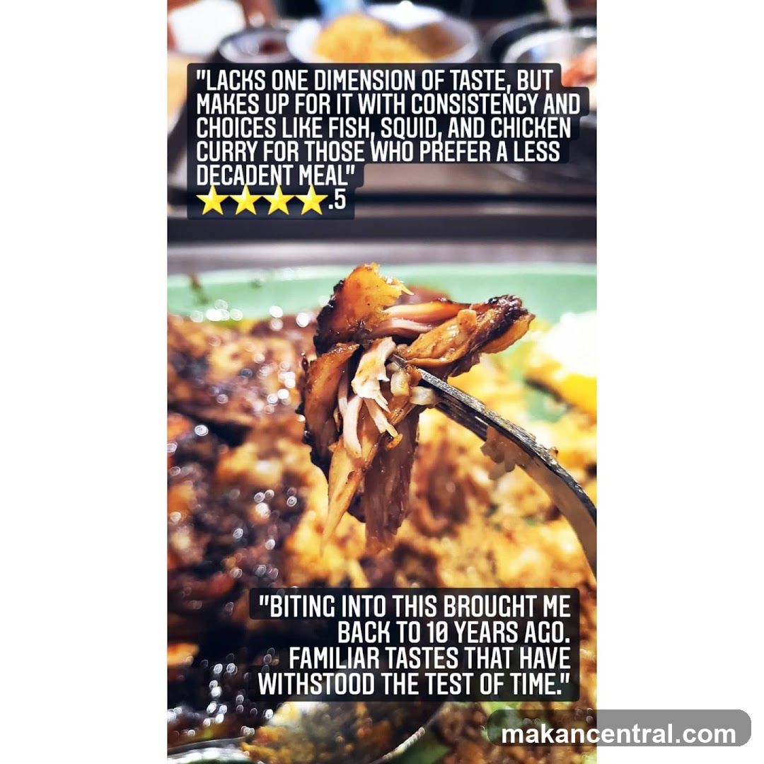 Food review with images of food