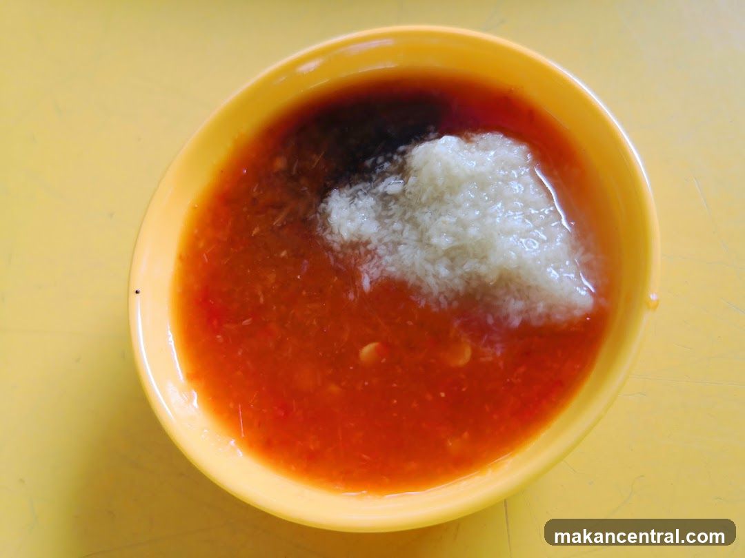 Sauce in a bowl