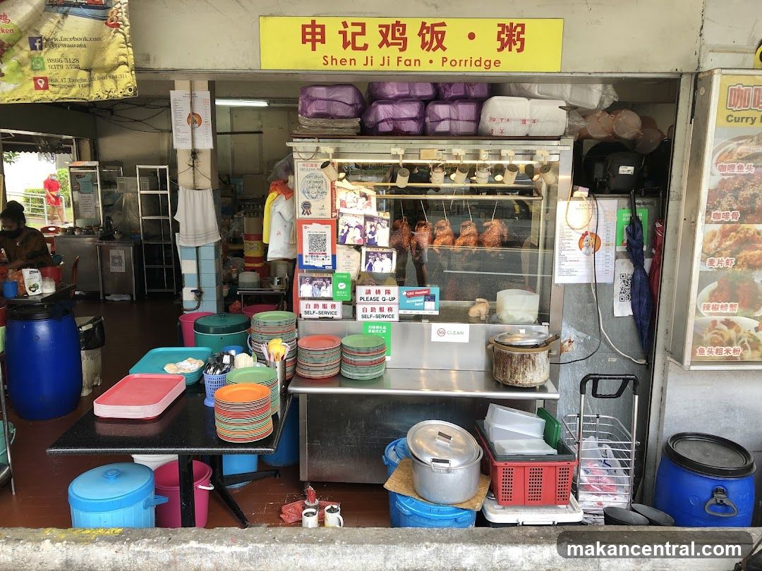 Food Stall with Roasted Chickens
