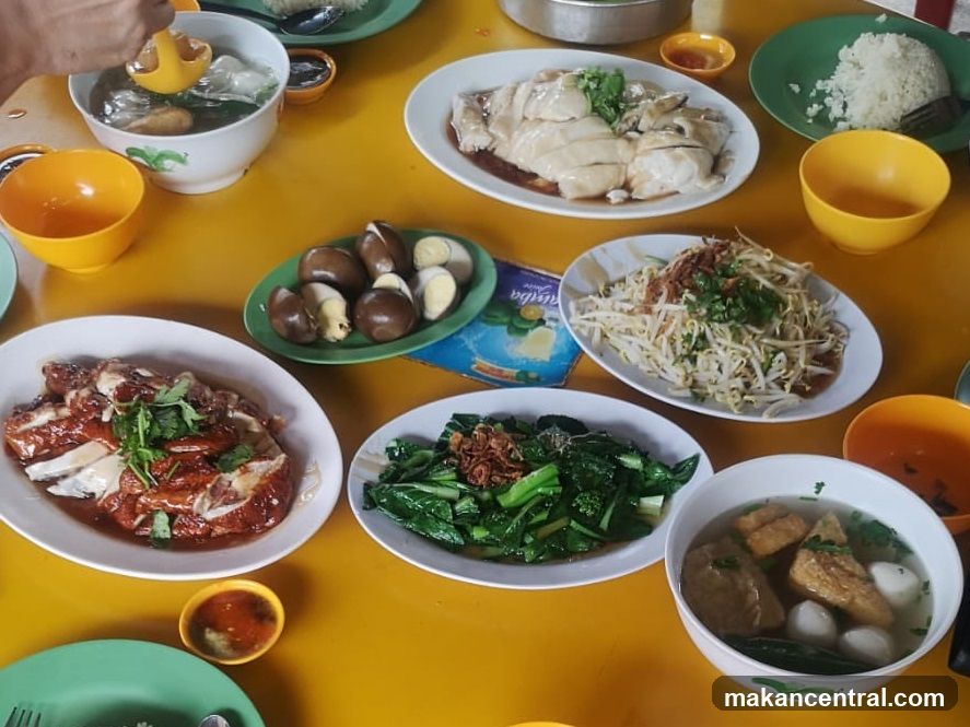 Table with various dishes