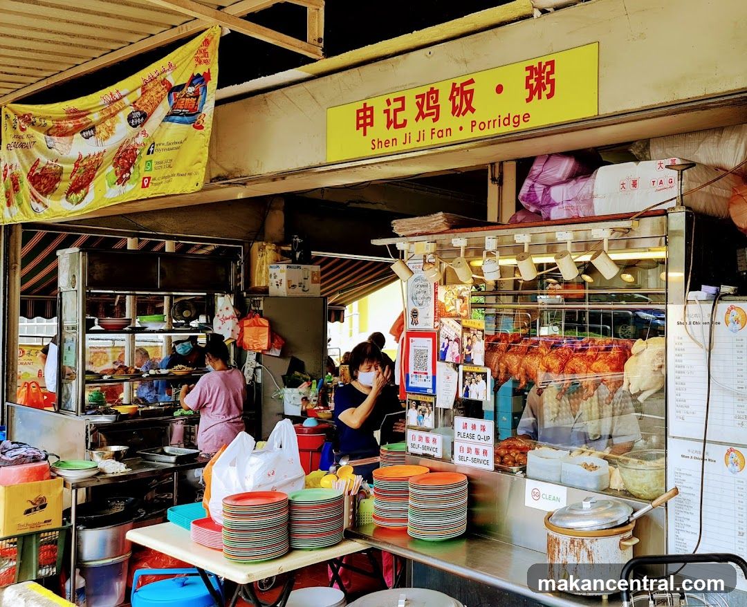 Food Stall with Roasted Chickens