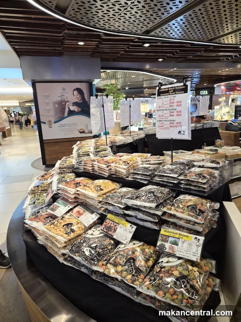 Assorted Bean Snacks Display