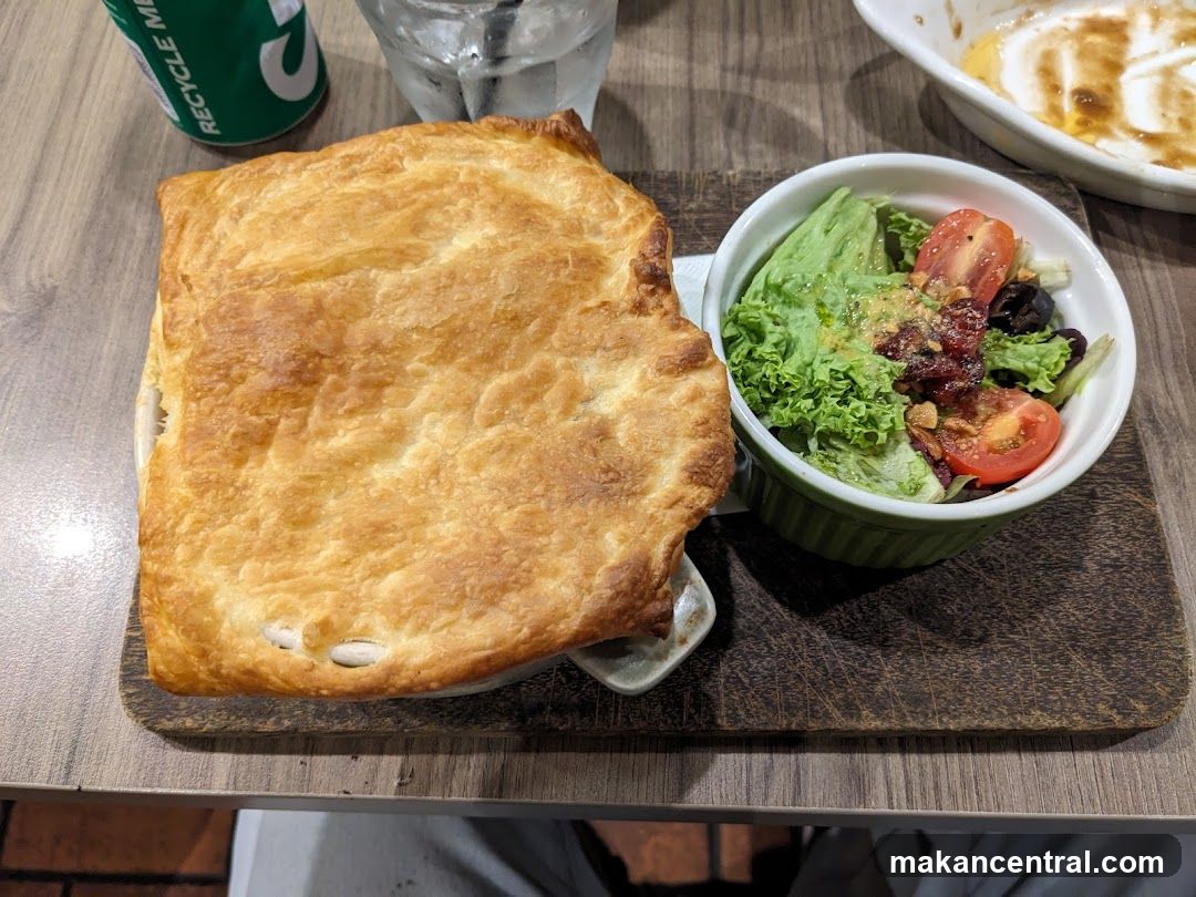 Pot Pie and Salad
