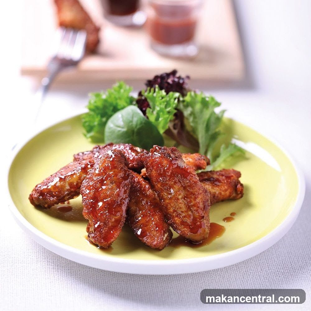 Chicken Wings with Salad