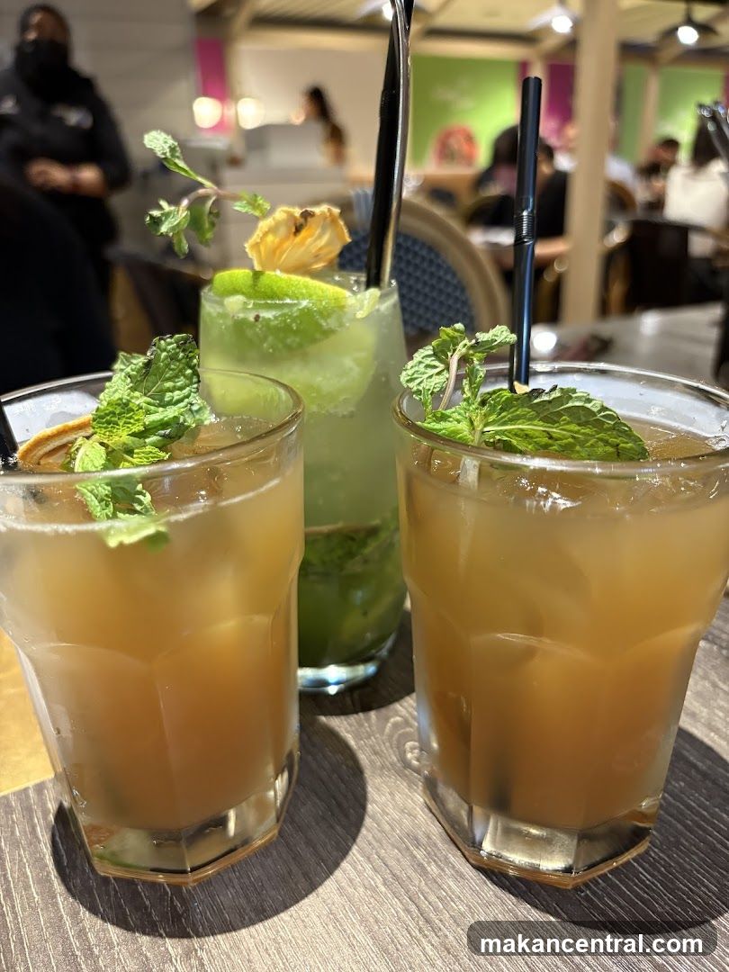 Three Cocktails on a Table