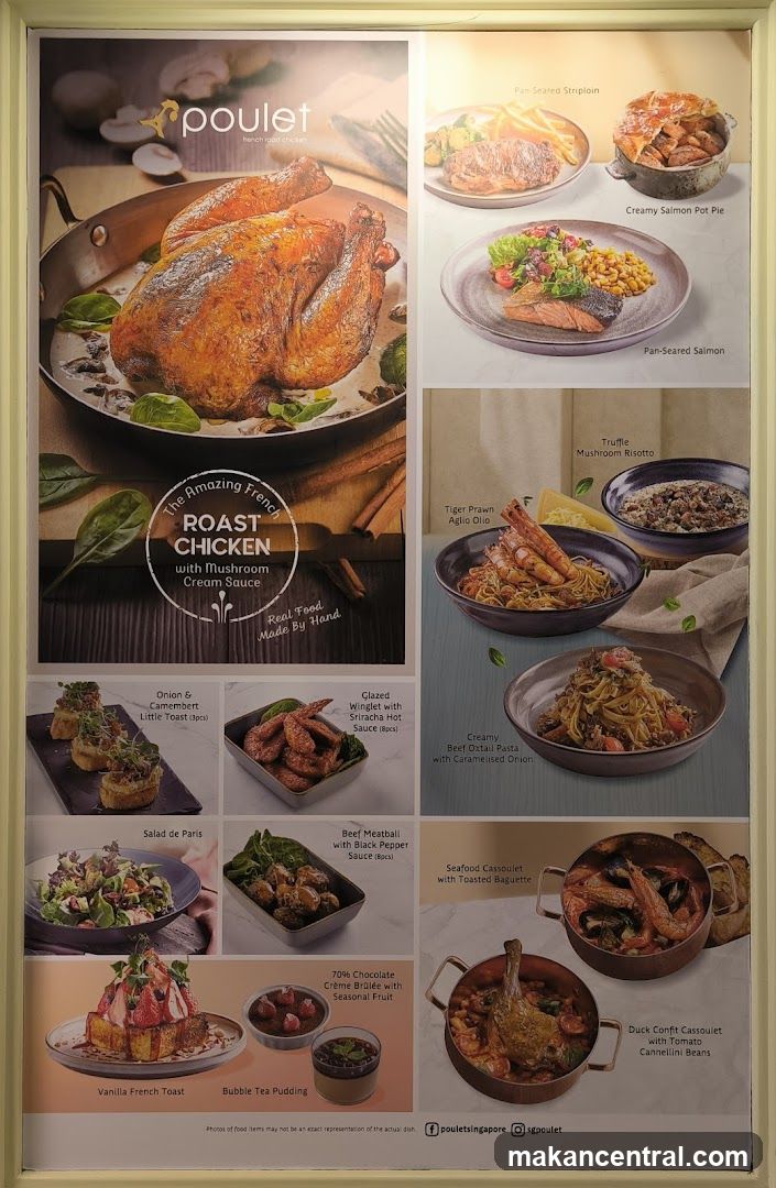 Poulet Menu