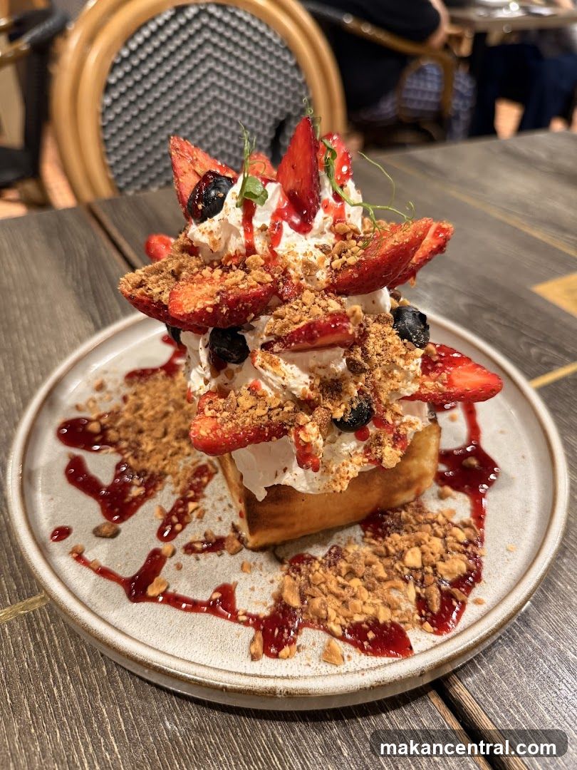 Dessert with Strawberries and Cream