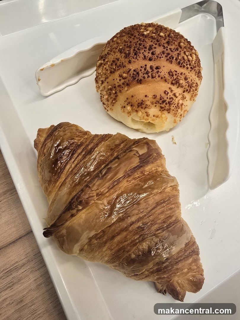 Croissant and Bread Roll