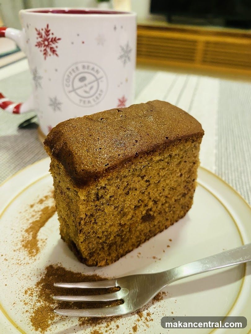 Slice of cake with coffee mug