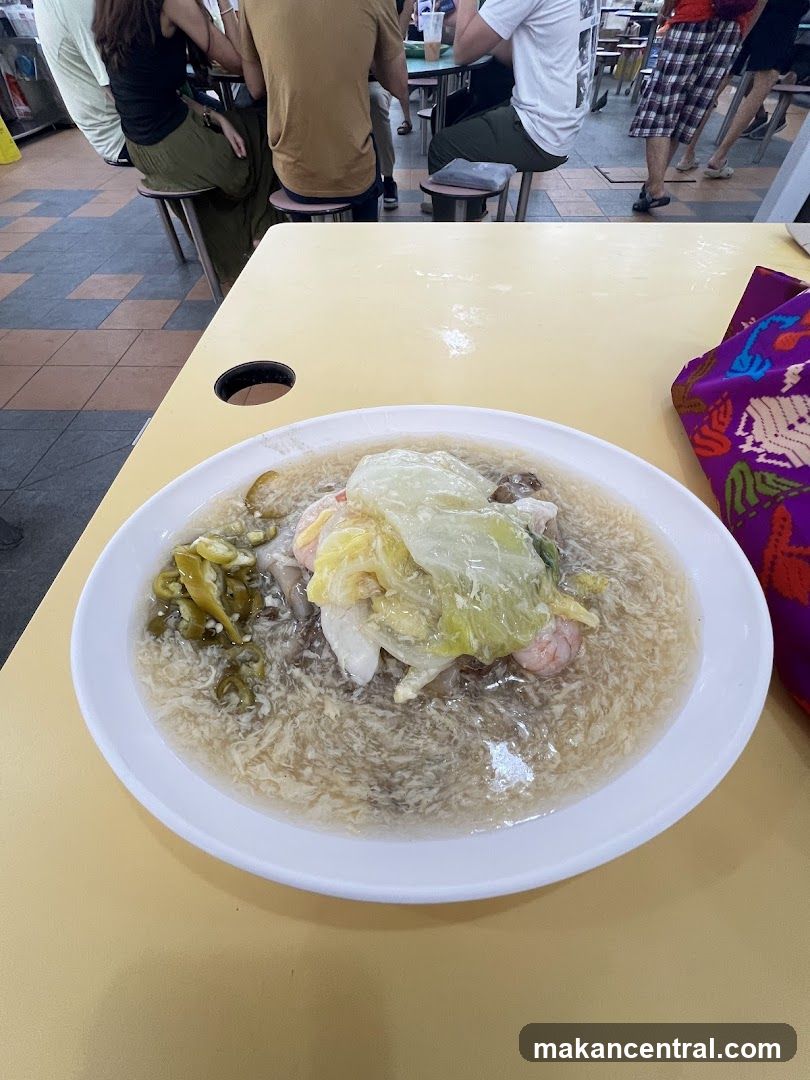 Noodles with Seafood and Vegetables