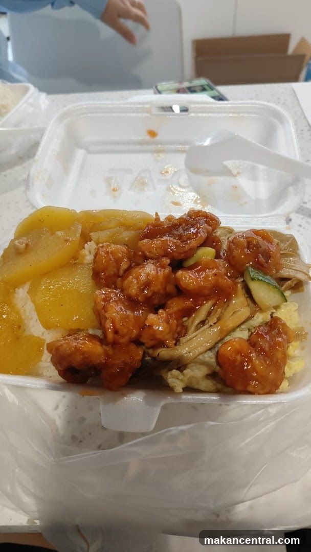 Takeout Container with Food