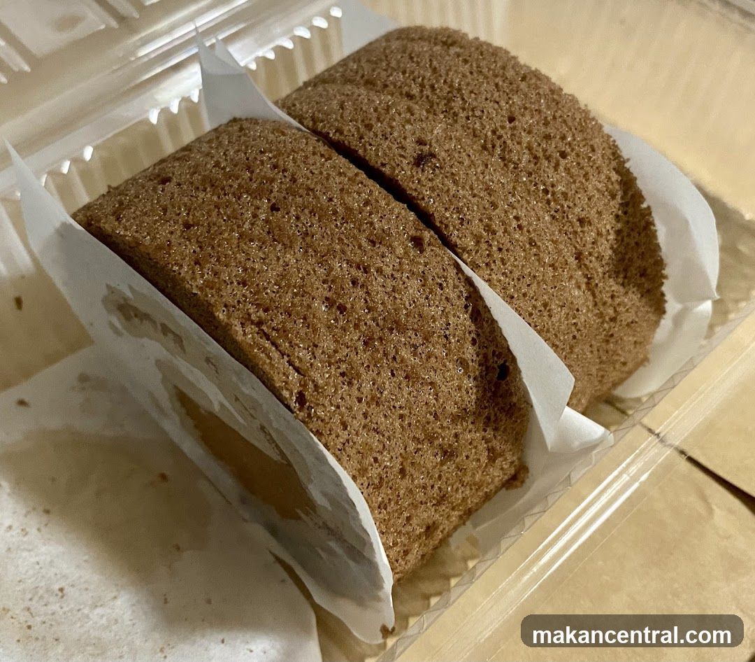 Chocolate Swiss Roll Slices