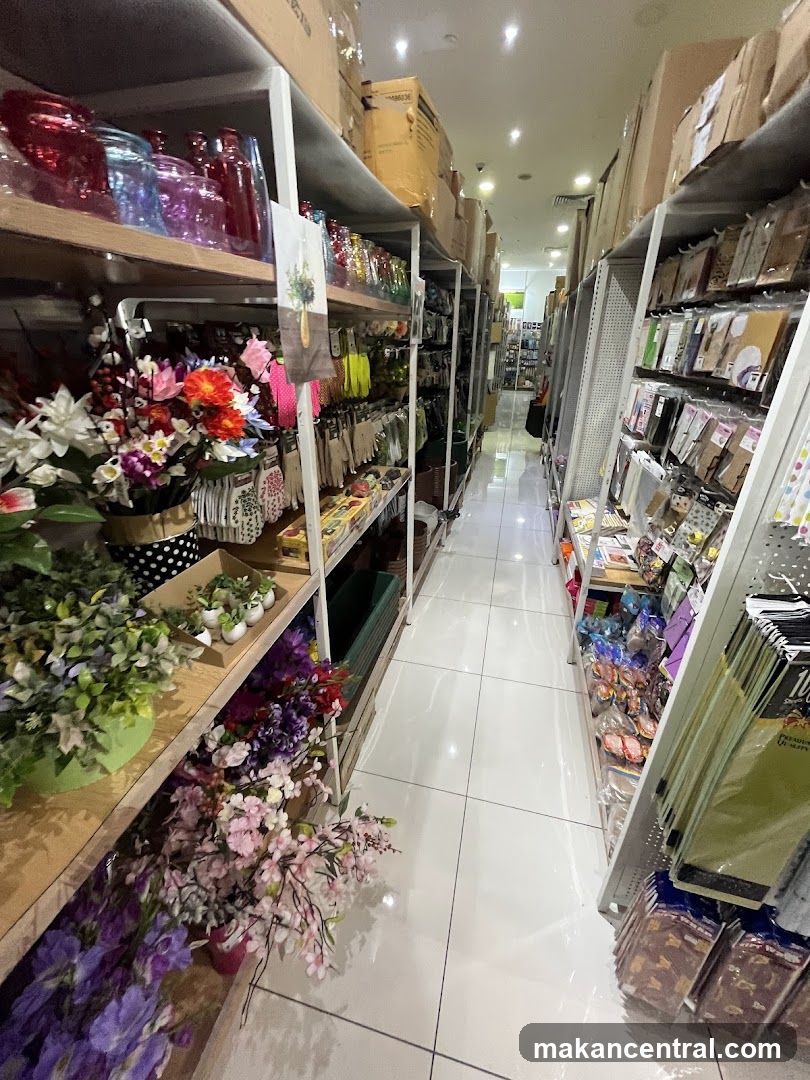 Aisle of a store filled with various items