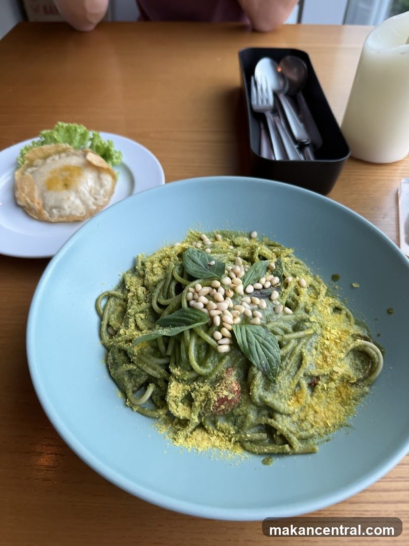 Pesto Pasta and Appetizer