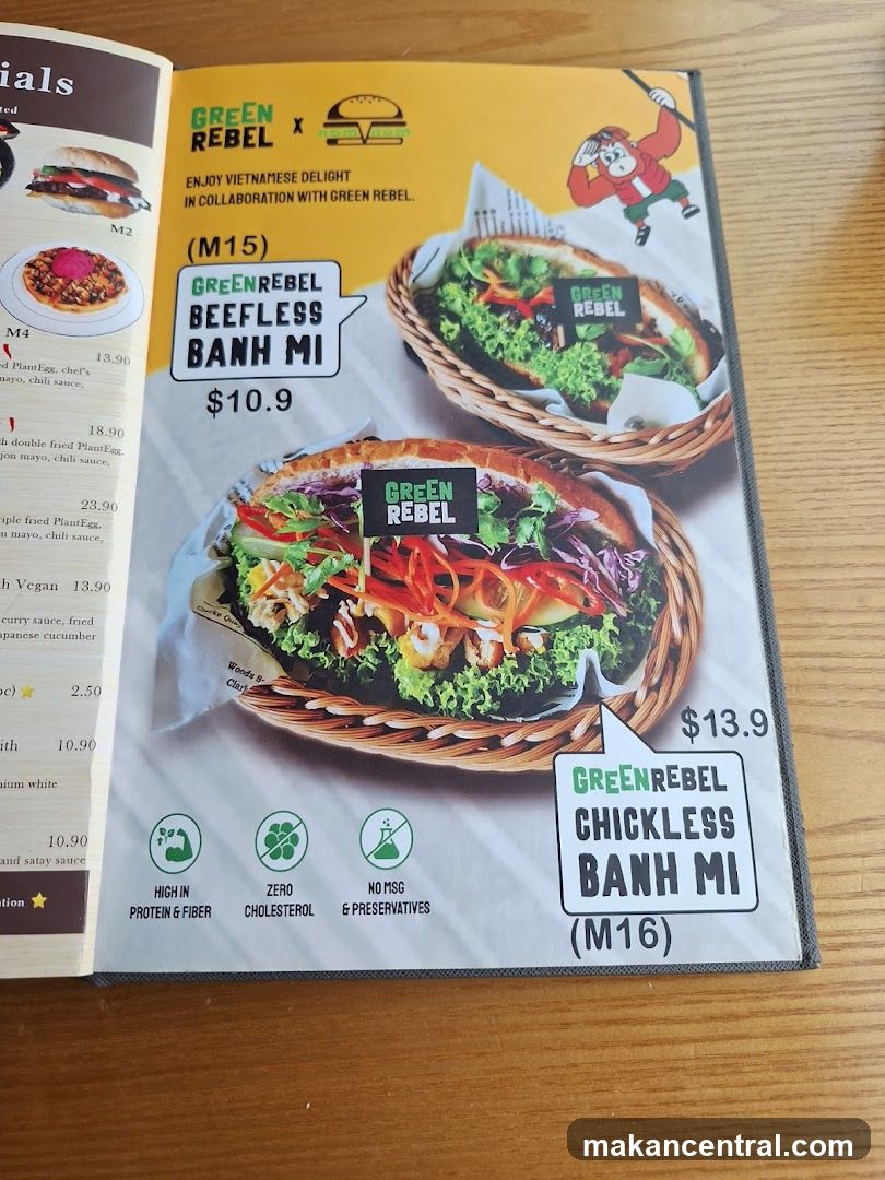 Green Rebel Banh Mi Menu