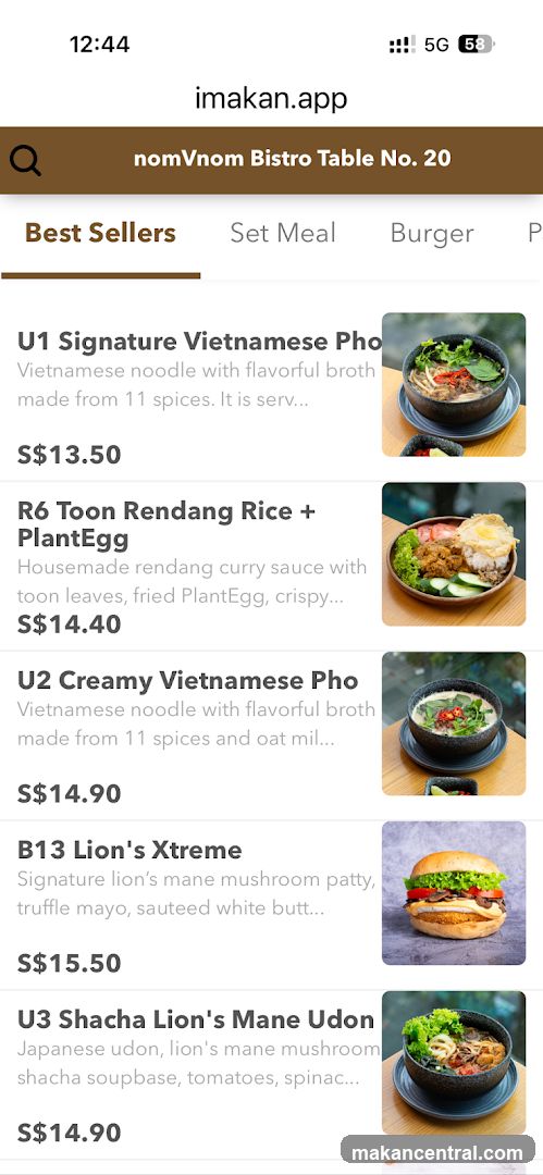 nomVnom Bistro Table No. 20