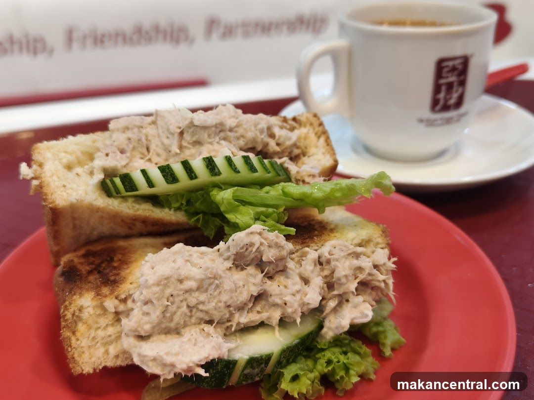 Tuna Sandwich and Coffee