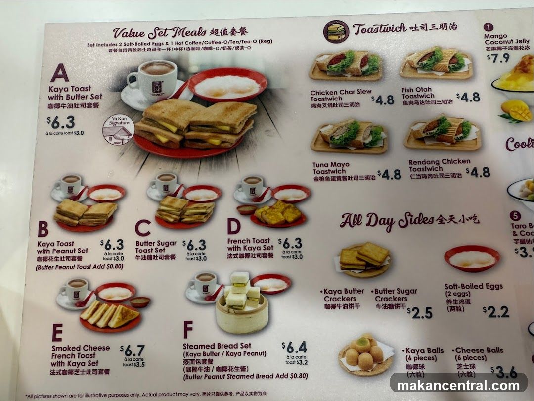 Value Set Meals & Toastwich