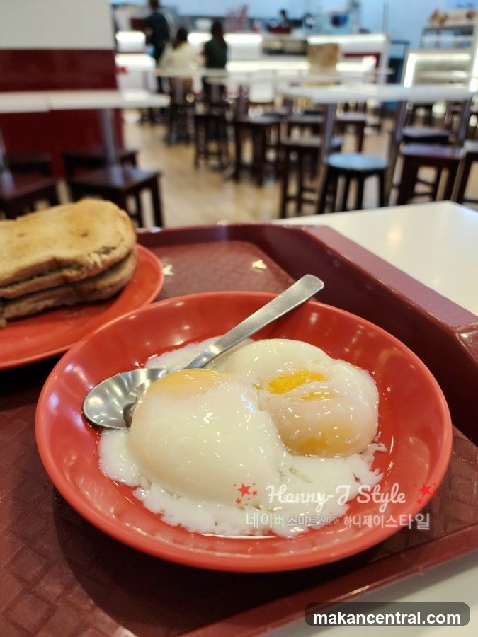 Soft-boiled eggs and toast