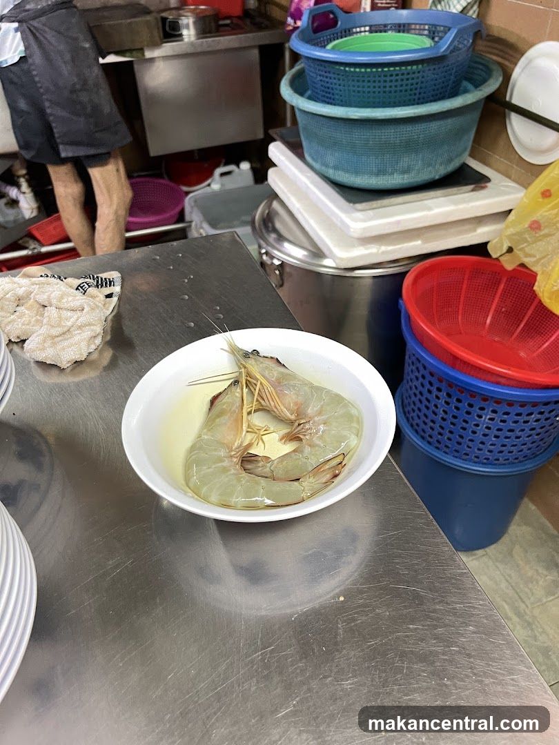 Raw Prawns in Bowl