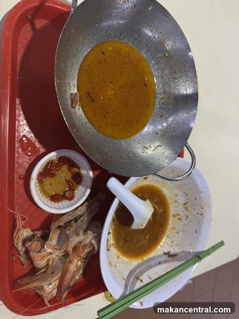Leftover Food on Tray