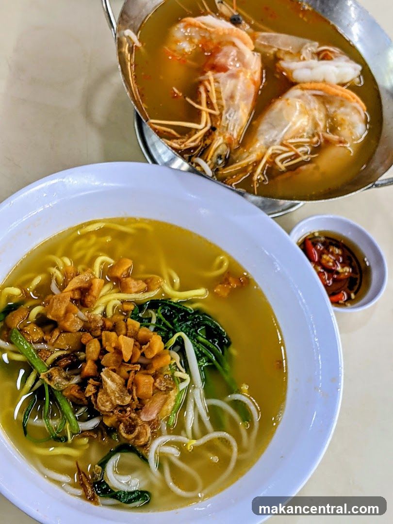 Noodle Soup with Prawns