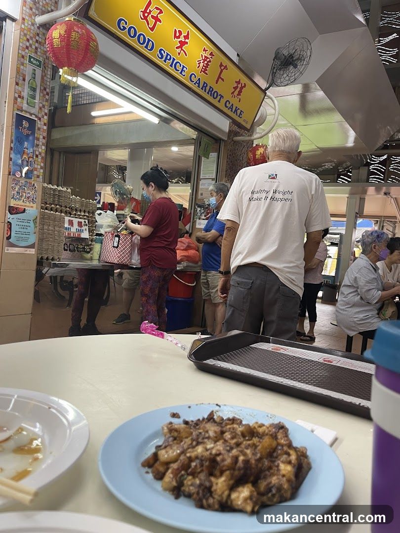 Food Stall with Carrot Cake