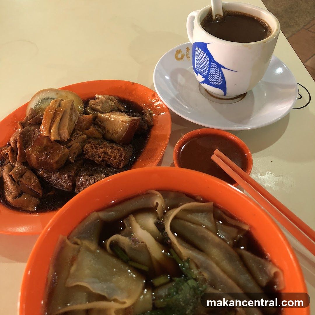 Braised Meats and Noodles with Coffee