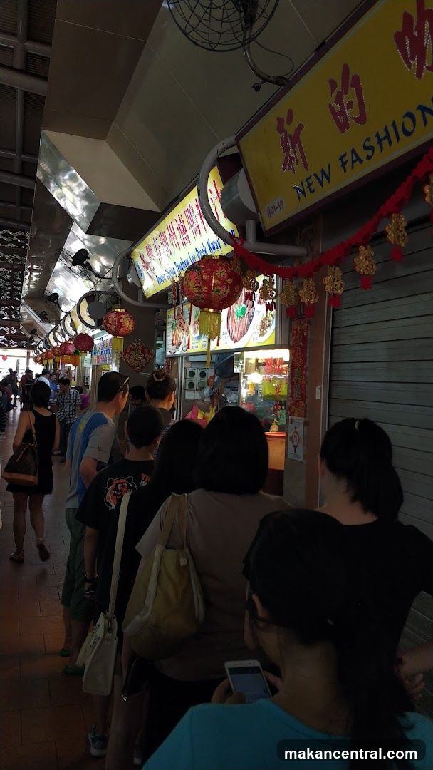 Food stalls with customers