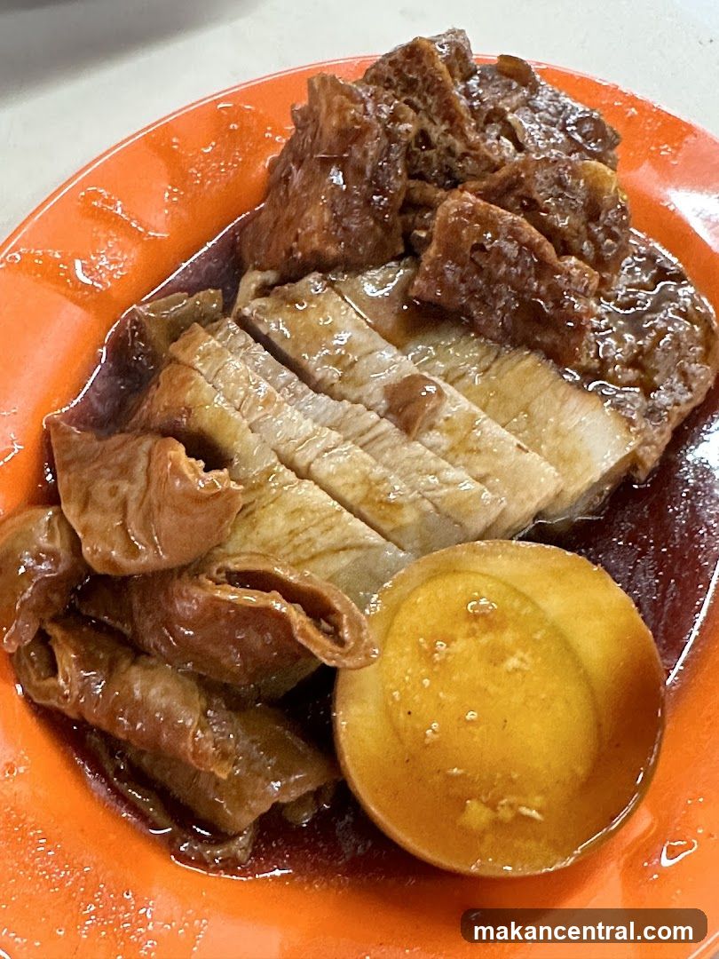 Braised Pork Belly and Intestines