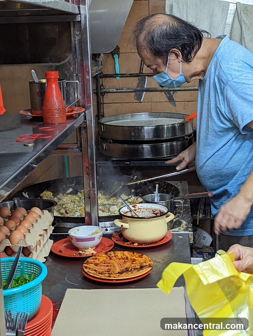 Cook preparing food