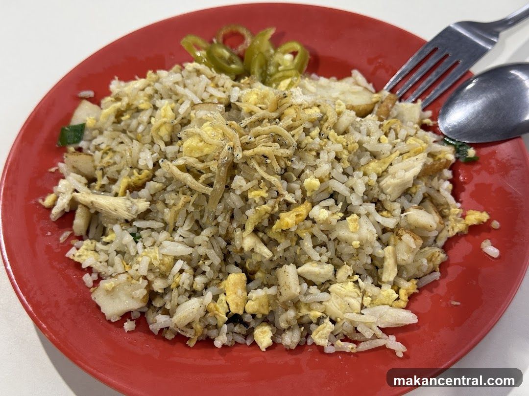 Fried Rice with Anchovies and Chicken