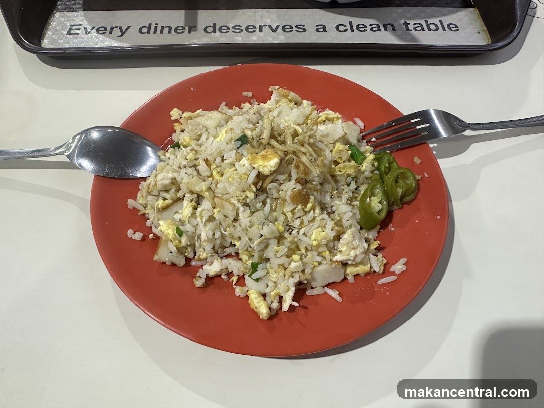 Fried Rice with Chili and Spoon