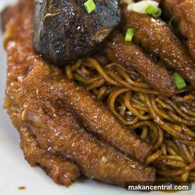 Braised Chicken Feet with Noodles