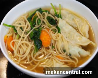 Noodle Soup with Dumplings