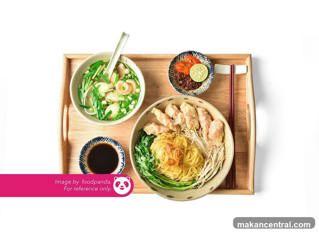 Noodle Dish with Dumplings