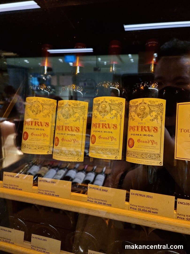 Wine Bottles in a Display