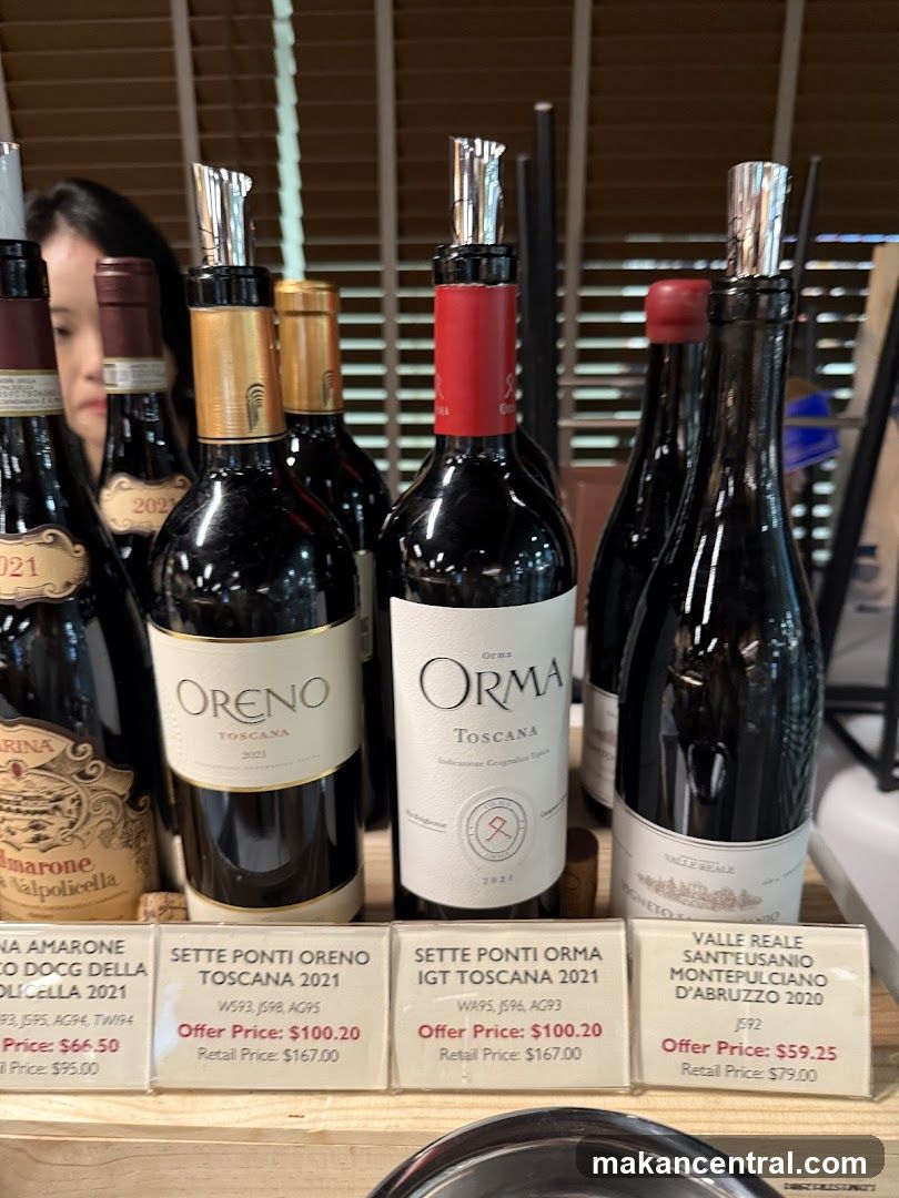 Wine Bottles with Price Tags