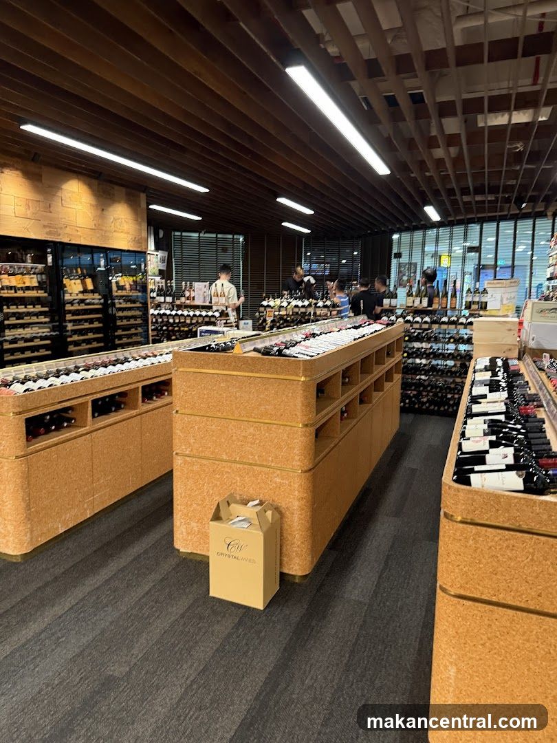 Wine store interior