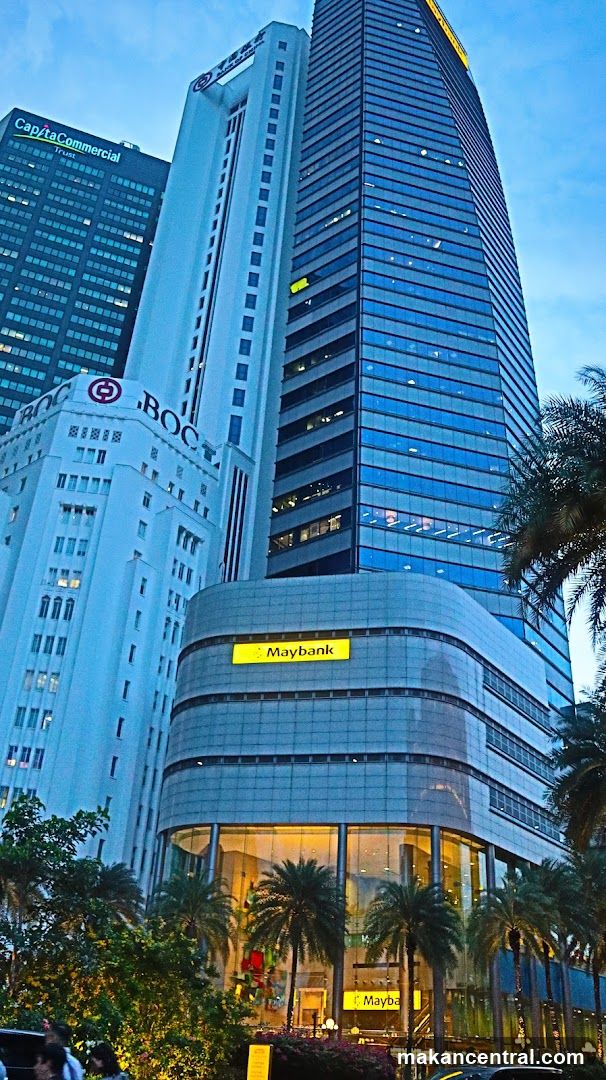 Modern Skyscrapers with Bank Signage