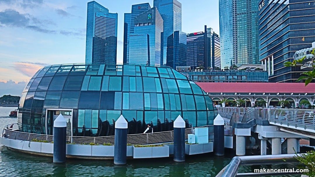 Modern Glass Dome Building by the Water