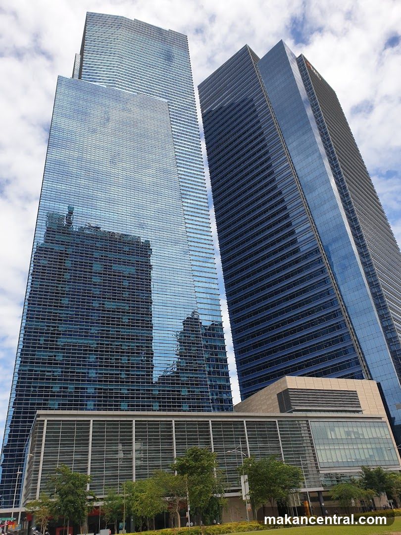 Modern skyscrapers with glass facades